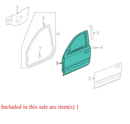 67050S9AA90ZZ 2002-2006 Honda CR-V Passenger FR Exterior Door Shell Used OEM 67050S9AA90ZZ 