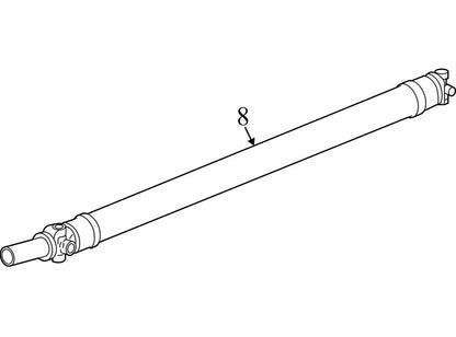 15711948 2008-2013 GMC Sierra 1500 Rear Driveshaft Used 15711948 OEM