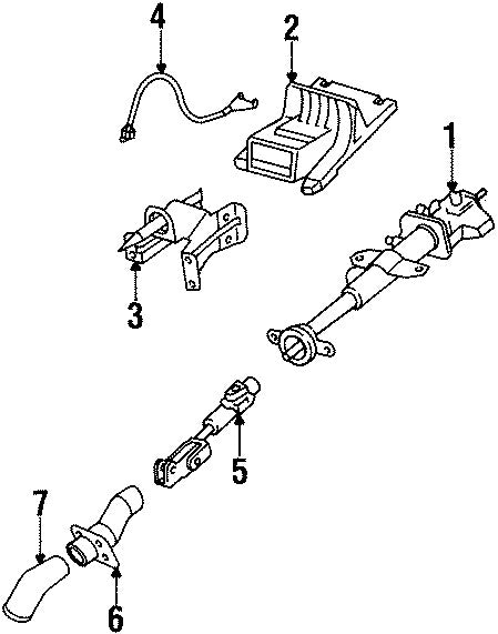 26061471 1998-2005 Oldsmobile Silhouette Steering Column Assembly Used OEM 26099515