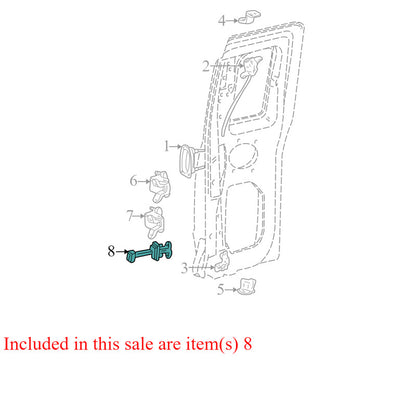 F87Z1327204AA 1998-2005 Ford Ranger Passenger Rear Right Door Check Used OEM F87Z1327204AA