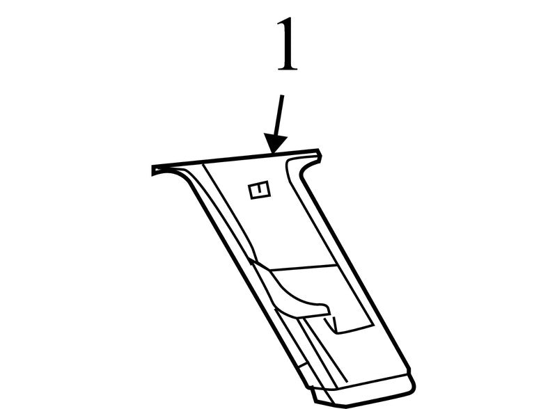 1BG13DW1AC 2009-2010 Dodge Journey Driver LH Upper C Pillar Trim Used OEM 1BG13DW1AC