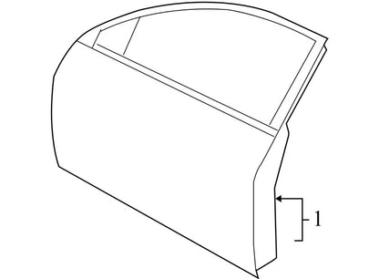 801019HA0A 2007-2012 Nissan Altima Passenger Front FR Door Assembly Used OEM 801019HA0A
