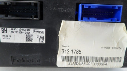 7A1318C612BH 2007-10 Lincoln MKX HVAC Ac Heater Temperature Control Panel Used 9A1Z19980A OEM