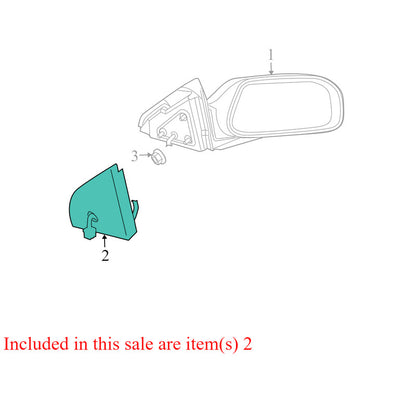 5054108AB 2004-2008 Chrysler Pacifica Driver FL Door Mirror Used OEM 68029287AA