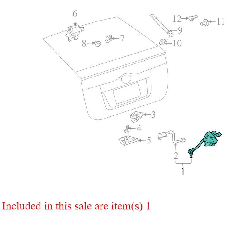 6935047011 2004-2009 Toyota Prius Liftgate Latch Used OEM 6935047011