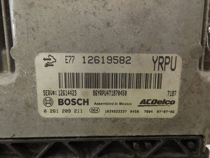 12614423 2008 SRX / CTS Engine Control Module ECM 12614423 VIN 7 (8th digit) USED 
