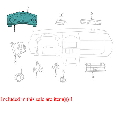 P05091634AA 2013-2014 Chrysler Town &amp; Country Instrument Cluster Used P05091634AA OEM
