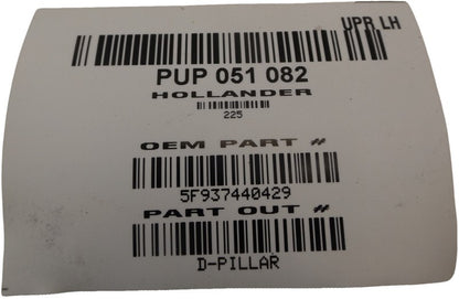 5F937440429 2005-2007 Ford Freestyle Driver LH Upper D Pillar Trim Used OEM 5F937440429