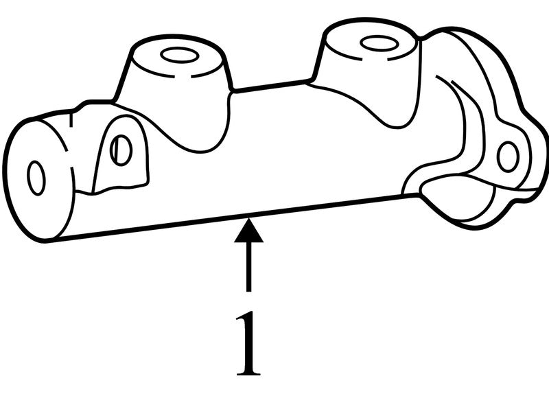 TCR1178M0159 2004-2008 Lincoln Town Car Brake Master Cylinder Used 6W1Z2140AA OEM