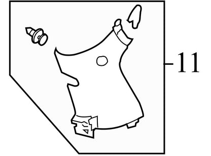 6258008040E0 2011-2014 Toyota Sienna Driver Side D-Pillar Trim Panel Used OEM 62560-08050