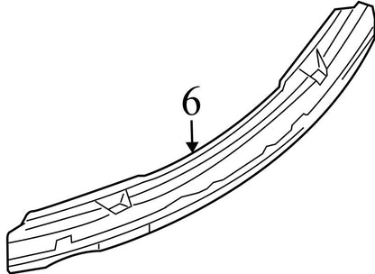 51127894844 2002-2006 BMW 325xi Rear Bumper Impact Bar Used OEM 51127894844