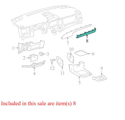 5540308010E0 2011-2014 Toyota Sienna Driver Side Trim Panel Molding Used OEM 55403-08010