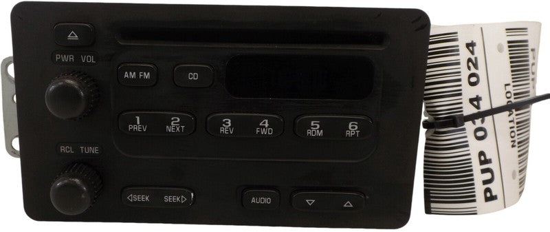 16259801 1995-2005 Chevrolet Cavalier Radio Unit Used OEM 10315119