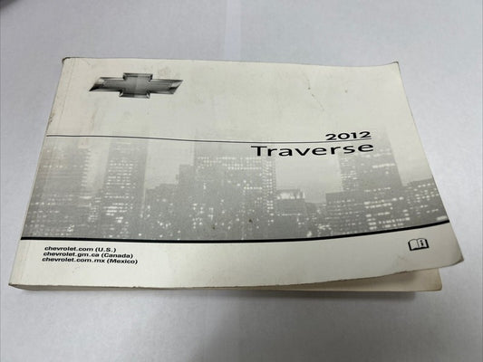 2012 Chevy Chevrolet Traverse Owners Manual