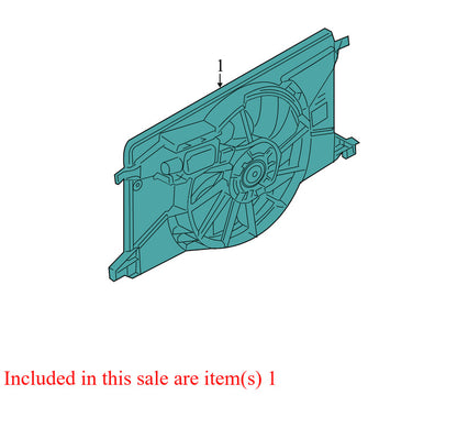 FD67098A2308D 2012-2014 Ford Focus Front Engine Cooling Fan Assembly 2.0L Used CV6Z8C607R OEM