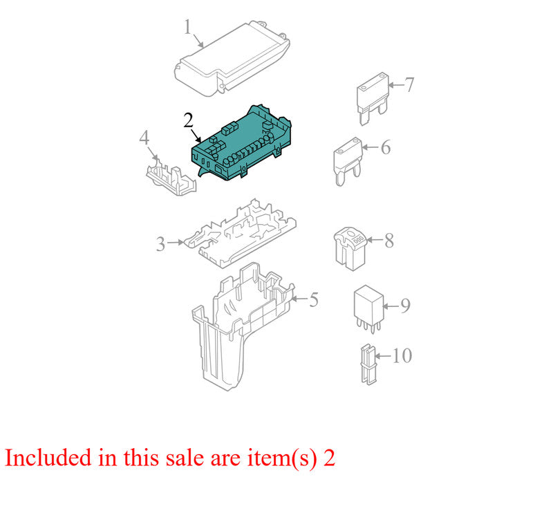 7T4T14A003AA 2007-2010 Ford Edge Outer Fuse Box 3.5L Used 7T4T14A003AA OEM