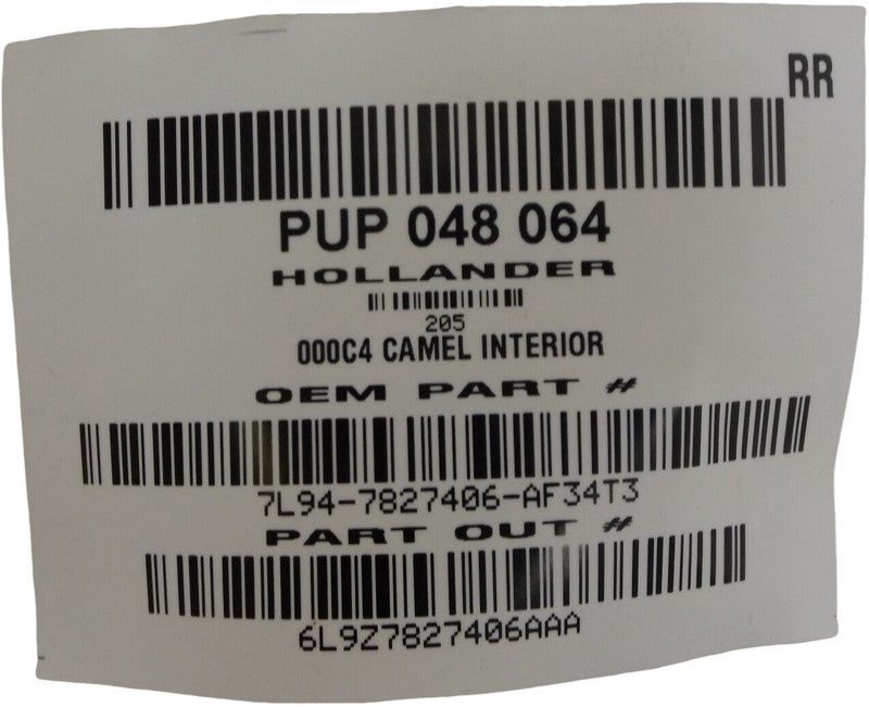 6L9Z7827407CAB 2006-2010 Mercury Mountaineer Passenger Rear RR Interior Door Panel Used OEM