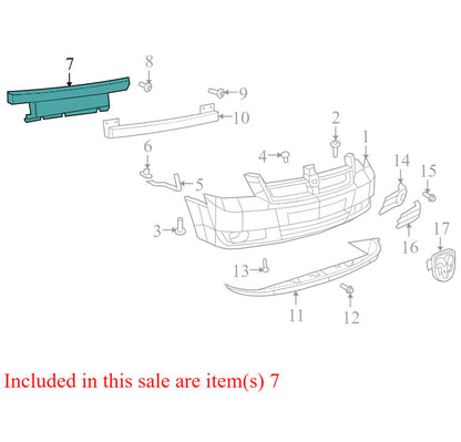 05113168AAH 2008-2010 Dodge Grand Caravan Front Bumper Impact Absorber Used 5113168AA