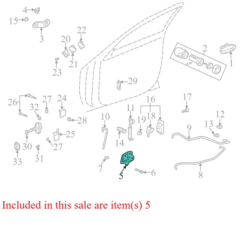 25761893 2002-2005 Buick LeSabre Passenger FR Interior Door Handle Used OEM 25695737 