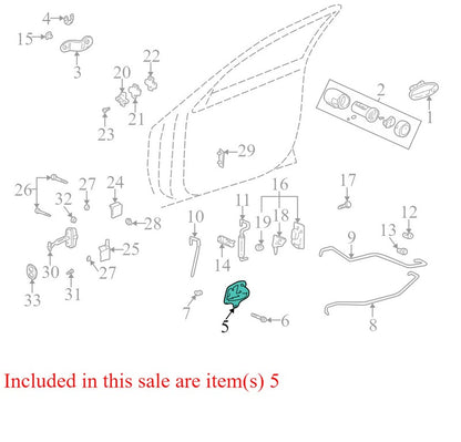 25761893 2002-2005 Buick LeSabre Passenger FR Interior Door Handle Used OEM 25695737 