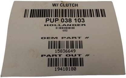 19418180 2006-2011 Chevrolet Impala 3.5l A/C Compressor Used OEM 15836649