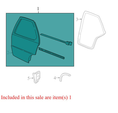 88955389 1995-2005 Chevrolet Cavalier Driver Rear RL Door Seal Used OEM 88955389 