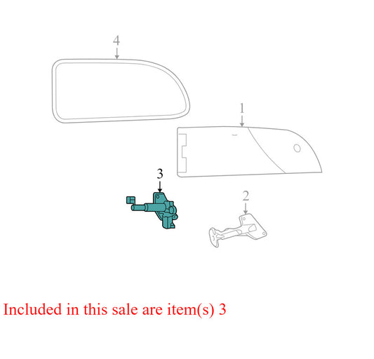 04717606 2008-2010 Chrysler Town &amp; Country Passenger RH Quarter Panel Glass Latch