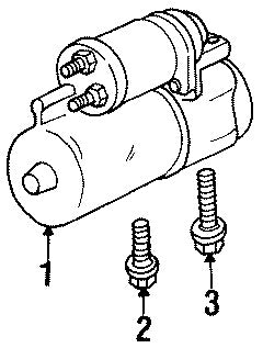10465459 1998-2005 Oldsmobile Silhouette 3.4L Starter Motor Used OEM 10465459 