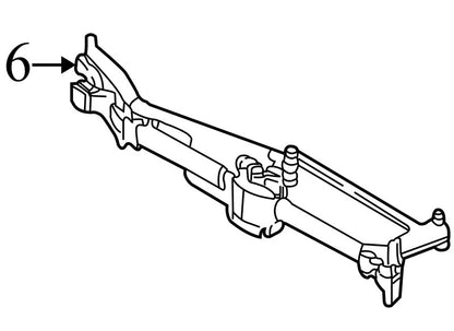 5114534AB 2000-2007 Dodge Caravan Windshield Wiper Motor W/ Linkage Used 5114534AB OEM