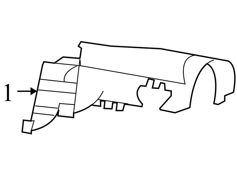 1JL081DVAB 2009-2010 Dodge Journey Upper Steering Column Shroud Piece Used OEM 1JL08TRMAB