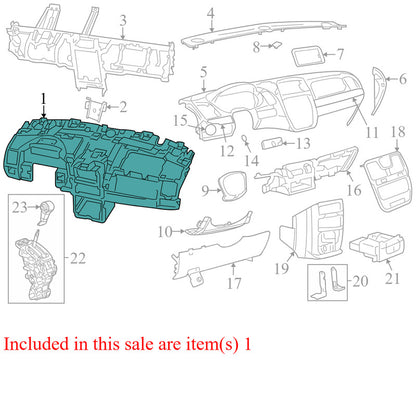 68110042AC 2011-2013 Chrysler Town &amp; Country Dashboard Panel Used 68110042AC OEM