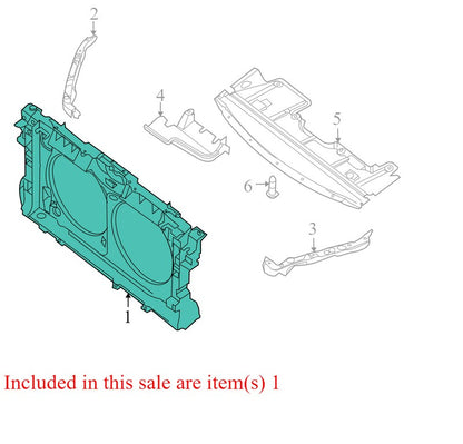 62500JB10A 2007-2011 Nissan Altima Radiator Support Panel W/ Fans Used OEM 62500JB10A