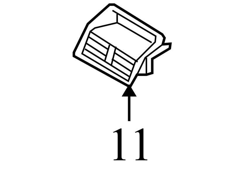 A92AG31T3 2008-2012 Mercury Mariner Dashboard Center Air Vent Used 8E6Z78042A82AA OEM