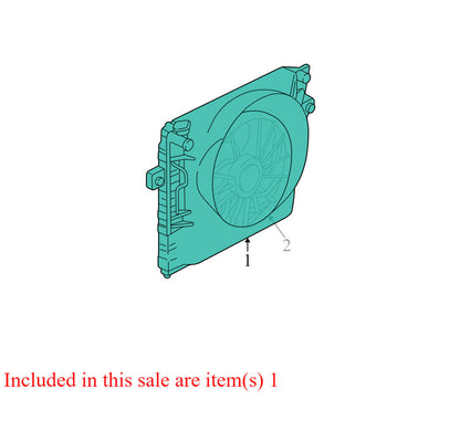 52079528AD 1999-2004 Jeep Grand Cherokee Engine Cooling Fan Assembly Used OEM 52079528AB