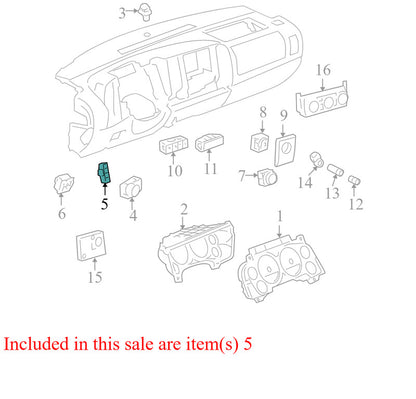 15947842 2007-2013 GMC Sierra 1500 Driver Information Display Switch Used 15947842 OEM
