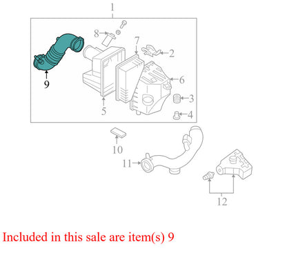 6L8U9R504CA 2005-2006 Mazda Tribute Engine Air Intake Hose 2.3L Used 6L8U9R504CA OEM