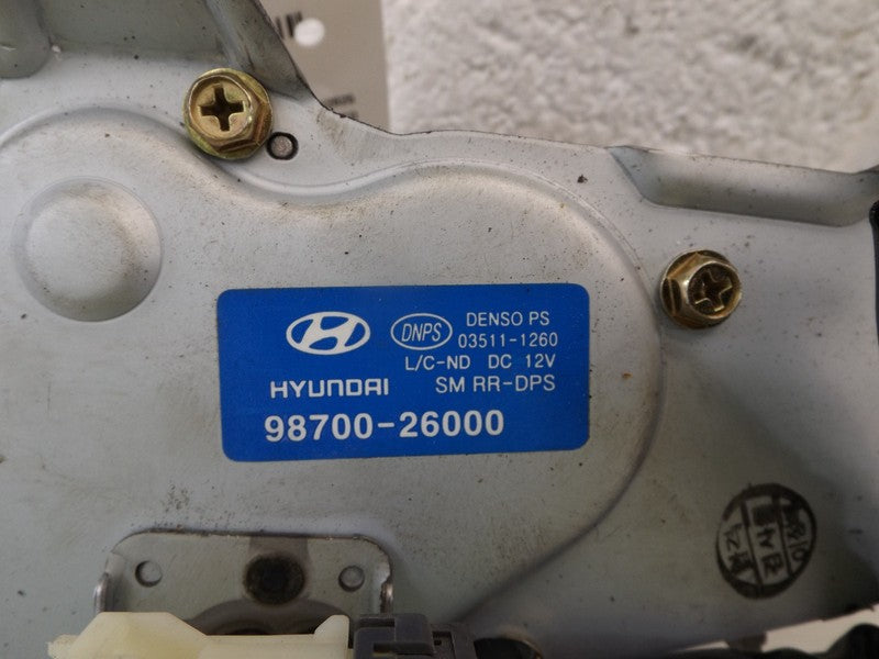 9870026000 2001-2006 Hyundai Santa Fe Back Glass Wiper Motor Used 9870026000 OEM