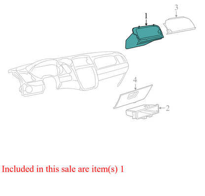 1QL80DX9AE 2015-2018 Dodge Grand Caravan Inner Glove Box Used 1QL80DX9AE 