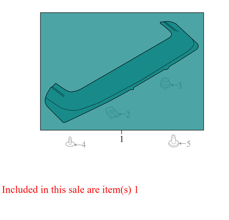BM51A44210 2012-2014 Ford Focus Rear Spoiler Used CM5Z5844210AA OEM