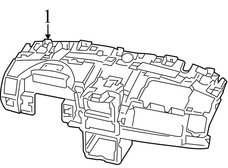 68110042AC 2011-2013 Chrysler Town &amp; Country Dashboard Panel Used 68110042AC OEM