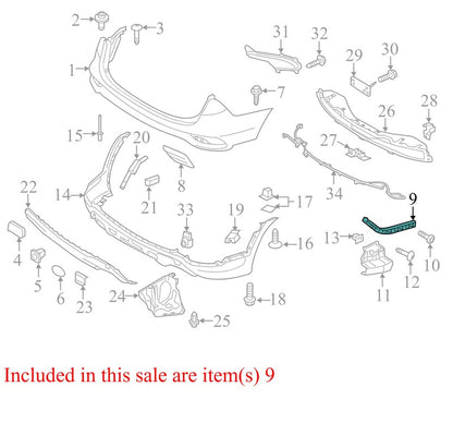 866144Z000 2013-2018 Hyundai Santa Fe Rear Right Bumper Bracket Used NOS 866144Z000 OEM