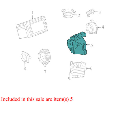 15122608 2009-2012 Chevrolet Traverse Subwoofer Speaker Assembly Used 23316985 OEM