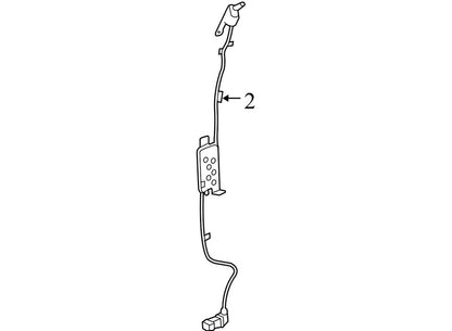 8L3Z18264A00B 2004-2008 Ford F-150 Passenger RR Door Latch Assembly Used 8L3Z18264A00B OEM