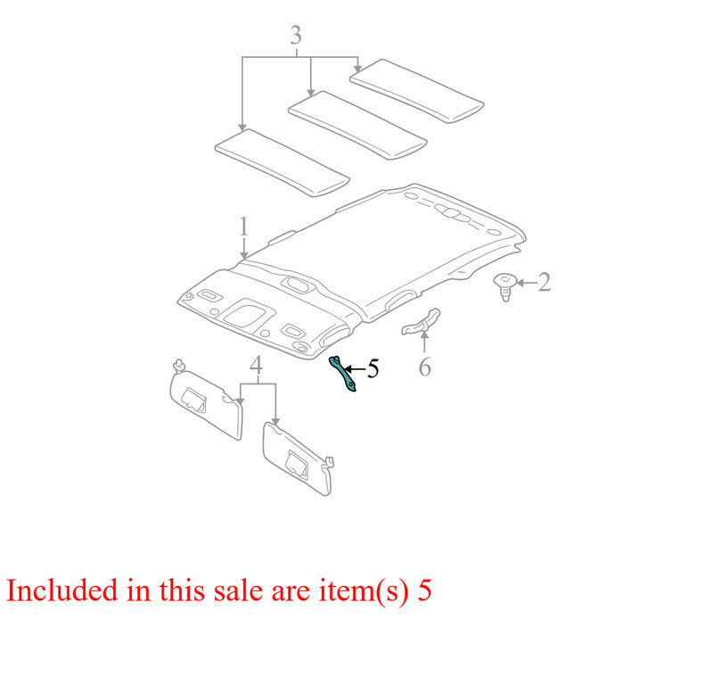 5L847831407AA3 2005-2006 Mazda Tribute Driver FL Interior Grab Bar Used 5L847831407AA3 OEM