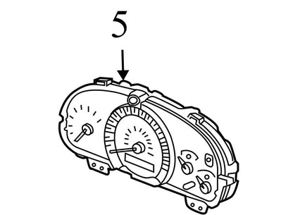 78100SDAA220M1 78100SDAA220M1 2004 Honda Accord Instrument Cluster