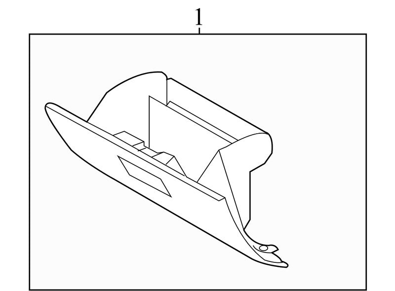 7T4Z7806024AB 2007-2010 Ford Edge Front Glove Box Used 7T4Z7806024AB OEM