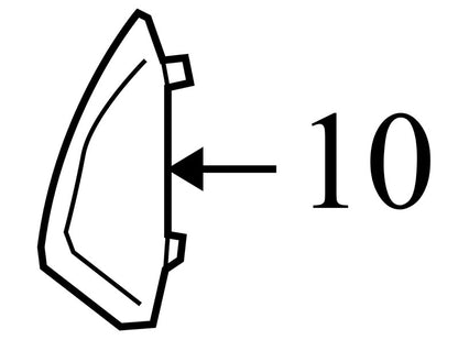 39892868 2010-2016 Volvo XC70 Passenger FR Dashboard End Cap Used OEM 30722267