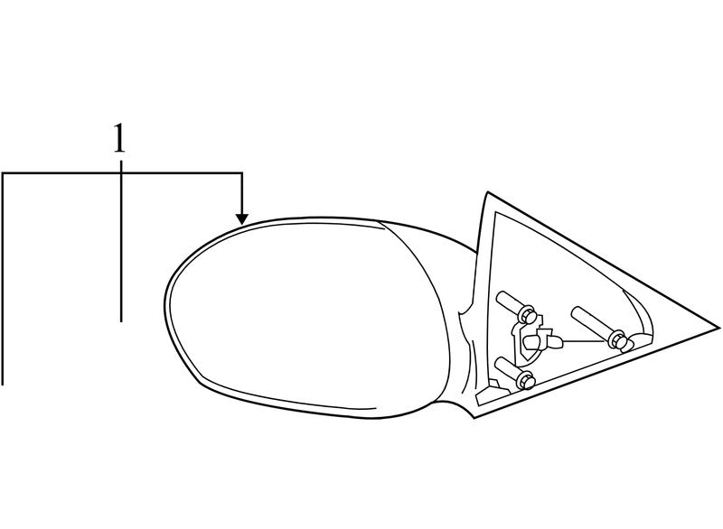 8L8Z17682CA 2008-2012 Ford Escape Driver FL Door Mirror Used OEM 8L8Z17682CA