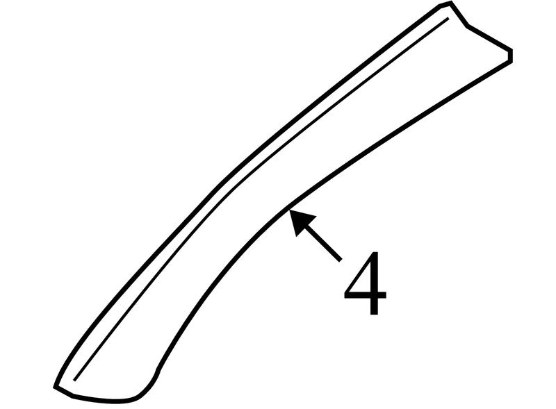 1C0867617E 2000-2001 Volkswagen Beetle Rear Roof Opening Trim Used 1C0867617E OEM