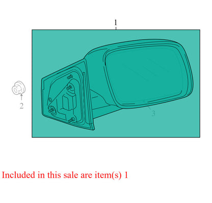 1UD781XRAB 2009-2020 Dodge Journey Driver FL Door Mirror Used OEM 1CE281BSAE 